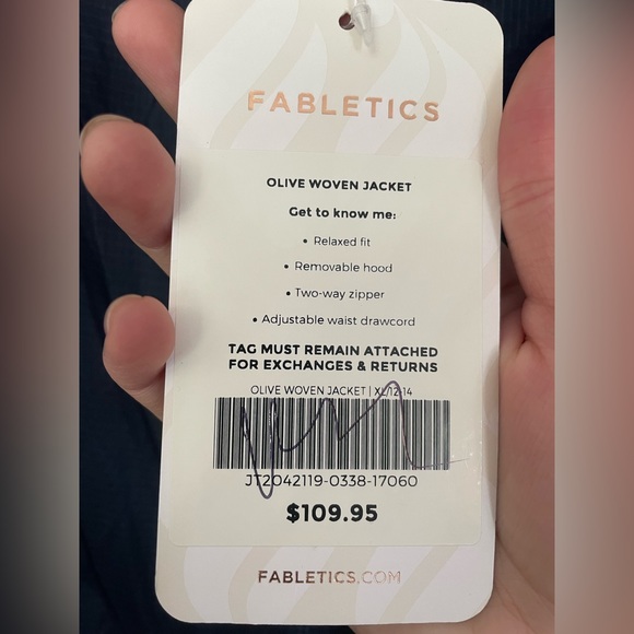 ✨FABLETICS✨ olive woven jacket - Picture 4 of 8